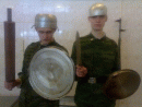 в наряде по столовой)