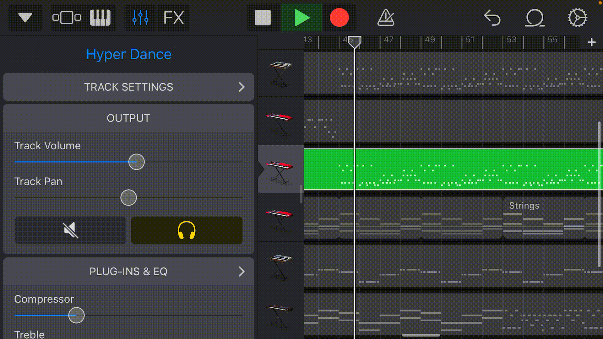 Лимитер в GarageBand