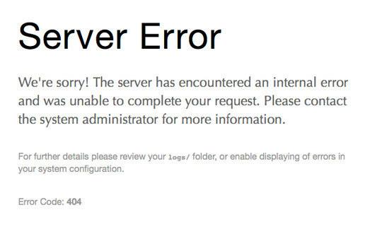 Server Error